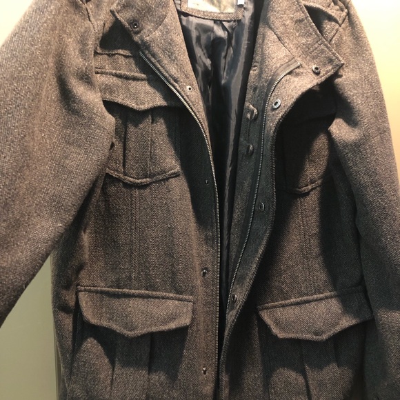 BKE Brown Tweed Coat - Picture 4 of 9